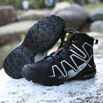 Offentlig Casual Trekking Sneakers Komfortable Læder Vandreture Sko Mountain Vandtæt Slid-resisitan