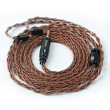 KB ØRE 8 core ilt-fri kobber kabel med metal 2pin/MMCX/QDC/TFZ-Stik Brug For ZS10 PRO ZSN PRO ZSN AS10 BL-03