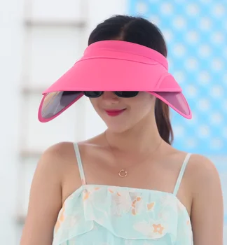 Visor 2018 Nye Udtrækkelig Visir Kvindelige Sommer, Sol Tom Top Hat Ridning UV-solhat Kvinde Stranden solskærm Hat