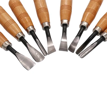 8stk/set QST HURTIG Tør hånd Træ Udskærings Værktøj Chip Detaljer Mejsel sæt Knive værktøj