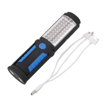 36+5 LED Fleksibel Hånd Lommelygte Lommelygte Arbejde Inspektion Lys USB-Genopladelige Holdbare Magnetiske Krog Stå USB-Genopladelige Lampe