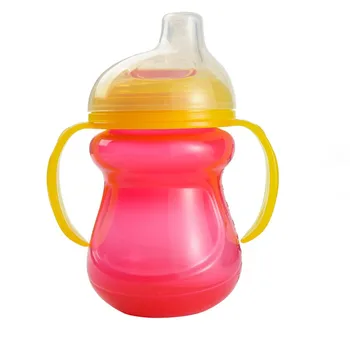 Silica Gel Sutteflasker Kopper Til Babyer Vand, Mælk, En Flaske Spædbarn Uddannelse Med Håndtag Kopper