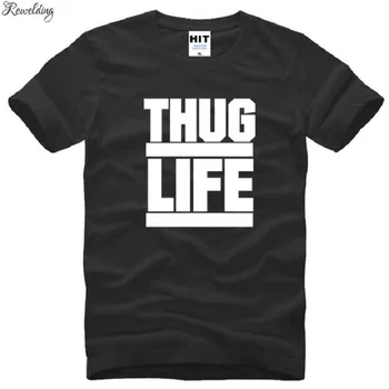 Nye Sommer Stil Thug Life Tupac 2PAC T-Shirts Mænds Bomuld kortærmet O-Neck Hip Hop Rap kortærmet T-Shirt Fashion Rock, Rap Top Tee
