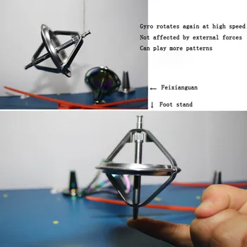 Metal Gyroskop Toy Fingerspids Gyro Magic Anti-tyngdekraft Voksen Dekompression Balance Mekanisk Dekompression Kede artefakt