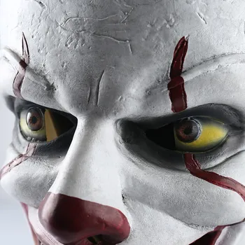 2019 Joker Pennywise Maske Stephen King, Det Kapitel To 2 Horror Cosplay Latex Masker Hjelm Klovn Halloween Fest Kostume, Rekvisitter