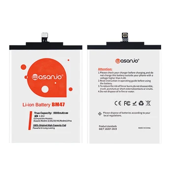 Original Høj Kapacitet Batteri, BM47 For Xiaomi Redmi 3 3S 3X 4X Redmi3 Pro 5000mAh Udskiftning + værktøjer