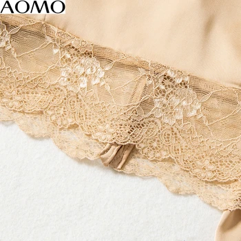 AOMO kvinder retro blonder fast afgrøde bluse med korte ærmer 2020 nye ankomst smarte kvindelige sexet slank skjorte toppe CH04A