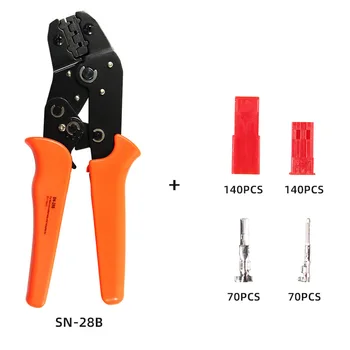 Sn-28b+420pcs 2,54 mm JSO SYP 2-Pin Female & Male Røde Stik Boliger Crimp Terminal Stik Kit Pin Måde, Kabel med Stik af tang sæt