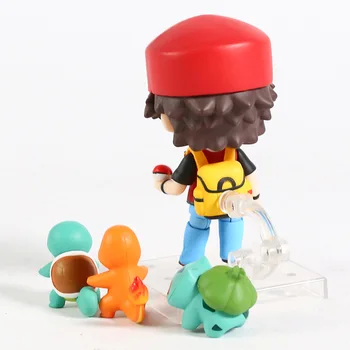 Anime Cartoopn Ash Ketchum Med Charmander Bulbasaur Squirtle PVC-Action Figur Toy