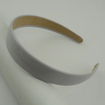 10STK 2,5 cm Patent Læder kvinder Pandebånd Shiny PU, der er omfattet plast hår hoops Almindelig hairbands for DIY hår tilbehør