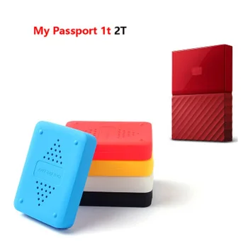 Ryste-bevis Drop-modstand Elastisk silikone Gummi Tilfældet For WD My Passport-1t 2T