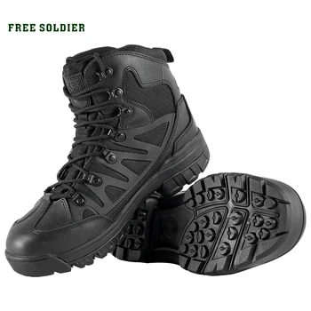 GRATIS SOLDAT udendørs taktiske ankel støvler,anti-slip, slid-resistente, der er egnet til vandreture, camping og sport sko