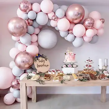 HUIRAN Macaron Ballon Set Happy Birthday Party Decor Børn Lugning Indretning til Bryllupper Indretning Baby Shower, Pige, Dreng, Babyshower