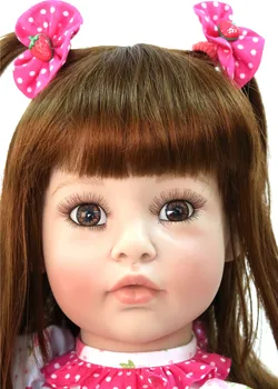 60cm Silikone Reborn Baby Doll Legetøj 24inch Vinyl Prinsesse Barn Pige bebe menina reborn Dukke Eksklusiv model Adoras dukke