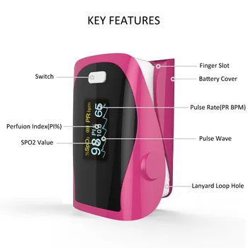 PRO-F9 finger pulse oximeter, PI, PR, SPO2 medicinsk udstyr præcision meter, daglig sport puls alarm, CE - flere farver