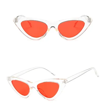 Yoovos 2021 Vintage Cat Eye Solbriller Kvinder Candy Farve Brand Designer Trekant Sol Briller Udendørs Beskyttelsesbriller, Oculos De Sol