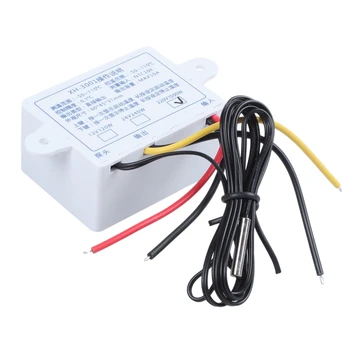 220V Digital LED Temperatur Controller 10A Termostat Kontrol Skifte Probe Ny