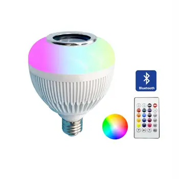 Nye RGB-12W Musik Spiller Lampens Lys Justerbare Fjernbetjening Bluetooth Højttaler LED-Pære Dæmpbar Magic Trådløse LED Pære E27