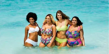 Kvinder Push Up PaddedPlus Size Bikini Højde Talje Bikini Sæt Badetøj Badetøj badetøj Badetøj Large Size Badetøj XL-5XL