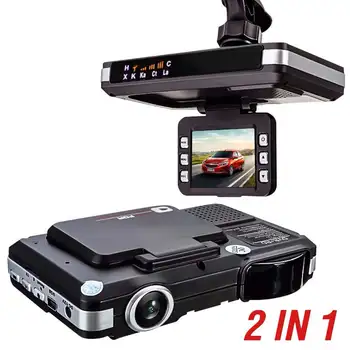 HD-G-Sensor, nattesyn Bil DVR Optager Video Kamera med Radar, Laser Hastighed Detektor Trafik Indberetning, engelsk, russisk