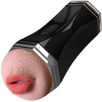 Fly Cup Mandlige Pussy Masturbator Realistisk Vagina Mundtlig Vibrator Sex Legetøj Til Mænd Håndsex Sugende Stemme Sex Maskine