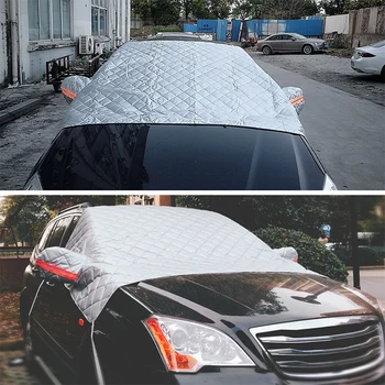 YOLU Aluminium film halv-cover bil parasol biler solcreme varmeisolering parasol snowboard Auto Tilbehør til Bilen