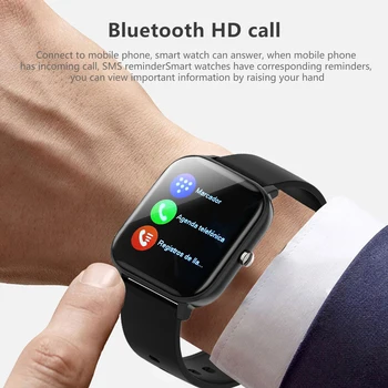 Kvinder Bluetooth Opkald, smart ur pulsmåler mænd Smartwatch Fuld Touch Screen skive Sport Tilstande musik IPX7 vandtæt gave