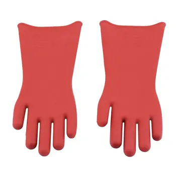 1 Par Anti-el Beskytte Professionel 12kv Høj Spænding Elektrisk Isolerende Handsker af Gummi Elektriker Sikkerhed Handske 40cm