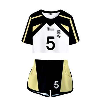 Haikyuu!! Bokuto Kotaro Cosplay Kostume Haikyuu Akaashi Keiji-Shirt, Shorts Sport Uniform Mænd Gymnasium Volleyball Klub Kvinder