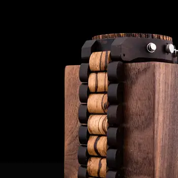 Bobo Fugl Håndlavet Træ-Mand Ure Mænds Ure Herre 2020 LED Digitalt Ur til Mand Dual Display Mekaniske Armbåndsure