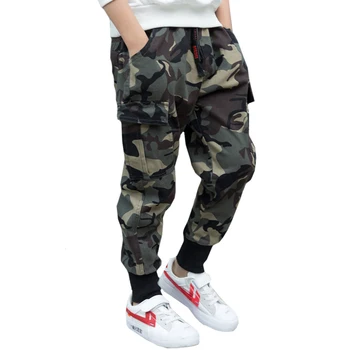 New Kids Tøj Drenge Bukser Store Drenge Camouflage Bukser Teenagere Bomuld Fuld Længde Bukser Børn Casual Bukser Militær Bukser