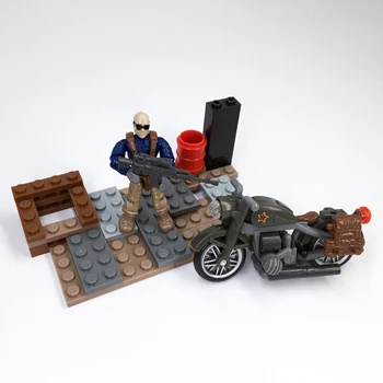 ABS Militære byggesten Tal Med Kanoner Bevægelige Led Pædagogisk Legetøj Montering Model kit Mini Blokke Legetøj Til Drenge