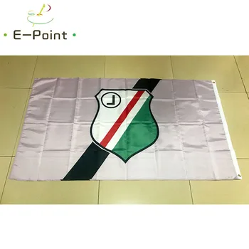 Polen Legia Warszawa 3ft*5ft (90*150 cm) Størrelse Julepynt til Hjem Flag Banner Gaver