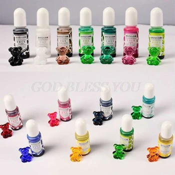 24 Farver Crystal Epoxy Pigment UV-Resin Farve DIY Smykker Farvestof Kunsthåndværk Farve Tørring, Farve Blanding, Flydende Dekorationer