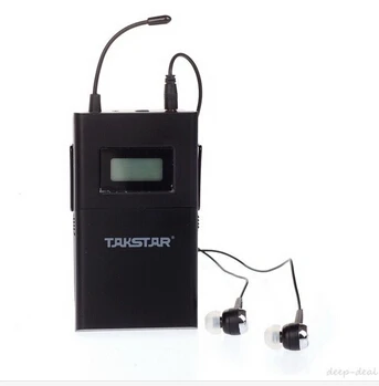 Originale NYE Takstar Wpm-200 Wireless-Monitor System I-Øret Stereo 1 Sender 2 Modtagere Fase Wireless-Monitor System