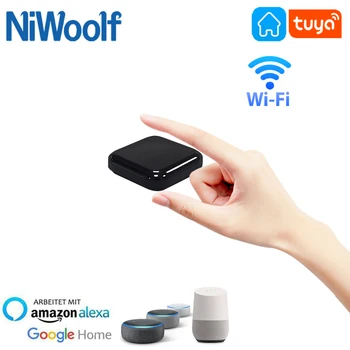 NYE Mini Tuya Smart WiFi IR-Fjernbetjening til klimaanlæg, TV,Smart Liv Hjem Infrarød Universel Fjernbetjening til Alexa