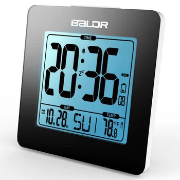 Samfundsordenen Digital LCD-Baggrundslys Termometer Kalender Indendørs Temperatur Måleren Se Fjernsyn Udsæt Timer Kids Table Clock