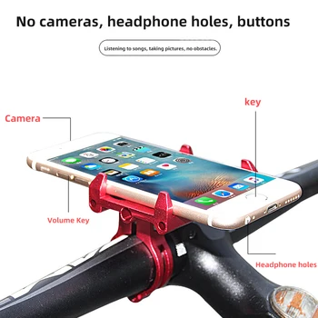 Motorcykel og Cykel Mobiltelefon Holder Aluminium Universal Justerbar Telefon Mount Smartphone Holder Cykel, Styr telefonholder
