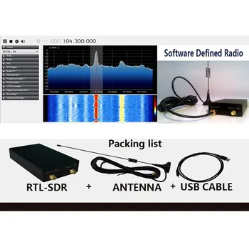 Radio Modtager 100KHz-1,7 GHz Band UV-HF RTL-SDR USB-Tuner RTLSDR USB Dongle Med RTL2832u R820t2 RTL SDR-Modtager
