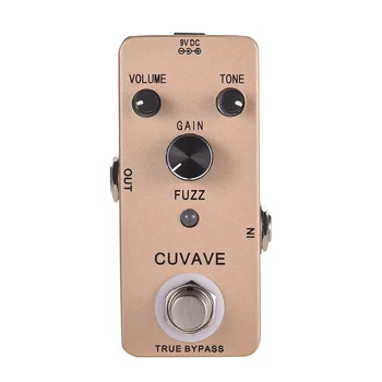 CUVAVE FUZZ Vintage Fuzz-Guitar-Effekt-Pedal Zink Legering Shell True Bypass Protable Guitar-Pedal til Guitarra Reservedele &Tilbehør