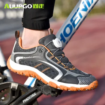 Auupgo Cykling Sko Ikke-Lock Road Bike MTB Mountainbike Sneakers Åndbar Mænd, Kvinder, Ultralet, Ikke-Slip sports sko