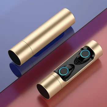 Binaural stereo Smart Bluetooth 5.0 øretelefoner ørepropper ørepropper touch støjreduktion luftfart aluminium legering opladning max Siri