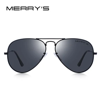 MERRY 'S DESIGN, Mænd/Kvinder, Klassiske Pilot Polariserede Solbriller 58mm UV400 Beskyttelse S'8025