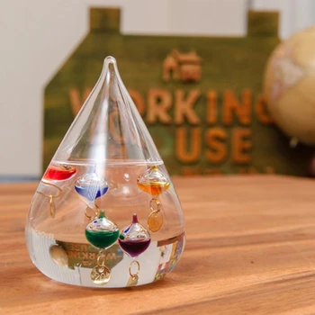 Galileo Termometer Dråbe Vand Vejrudsigt Flaske Kreativ Dekoration Fødselsdag Gave Børn Toy