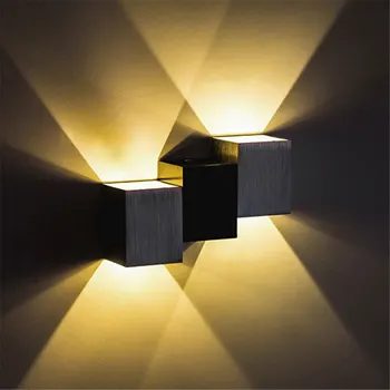 Ac90v-260v Enkle og kreative led væglampe korridor soveværelse sengen bar KTV baggrund lys effekt sconce
