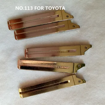 DAKATU 113# Oprindelige Udskiftning Vend Fjernbetjeningen Blade Bil-Tasten tomme For Toyota Flip Fjernbetjening Nøgle NR.113 NØGLEBLAD TOY48
