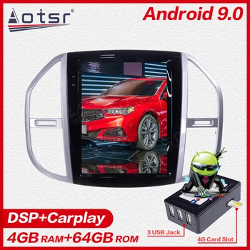 Carplay lodret Tesla skærmen Android 9.0 Car Multimedia Afspiller Til Mercedes-Benz Vito 2016+ GPS Radio Audio stereo BT head unit