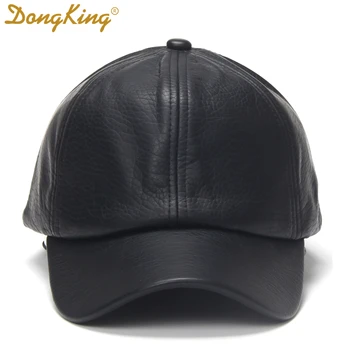 DongKing PU Baseball Cap Top Kvalitet Imiteret Læder Stof Hat Solid PU Caps Super Star, Klassisk Stil, Casual Hatte Mænd Kvinder Gave