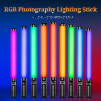 RGB Farverige LED Stick Fyld Lys Håndholdte 20W 3000K LED-Blitz Lys, stick Speedlight Fotografiske Belysning