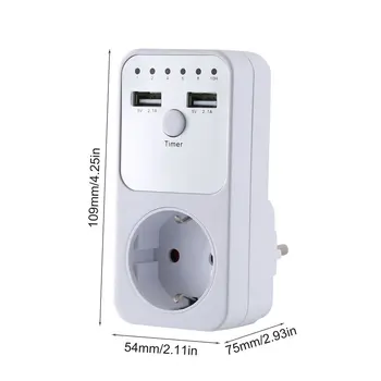 EU UK AU-Stik Nedtællingsuret ved at Skifte Smart Control Plug-In-Stikket Auto-Sluk Outlet Automaticl Slukke Elektronisk udstyr